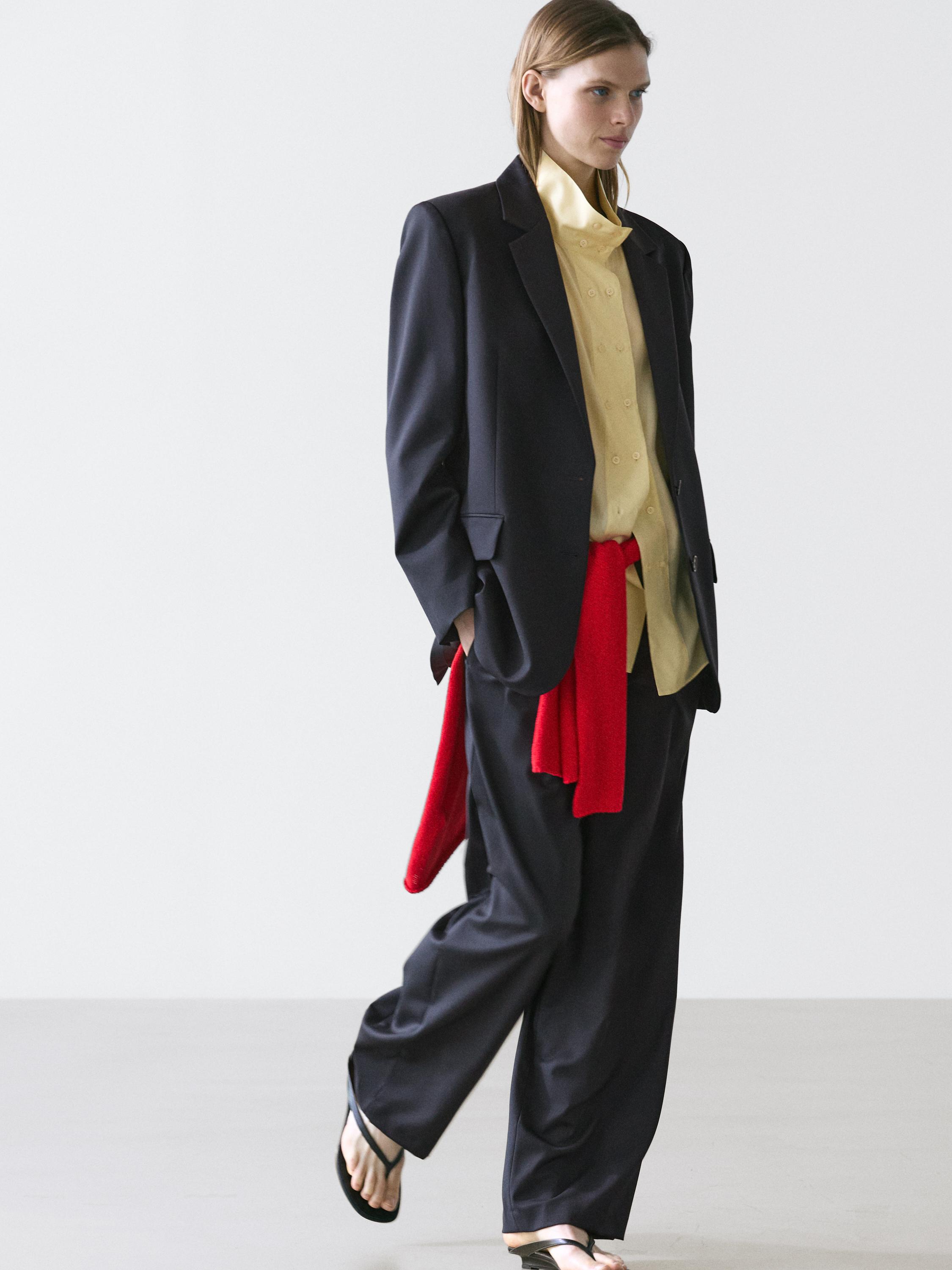 Blazer deux boutons 100 % laine extra-fine